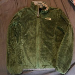 Soft army green north face jacket